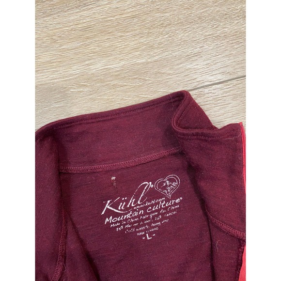 Kuhl Sweater Womens Large 1/2 Zip Base layer Merino Wool Outdoors Hiking - Picture 3 of 6
